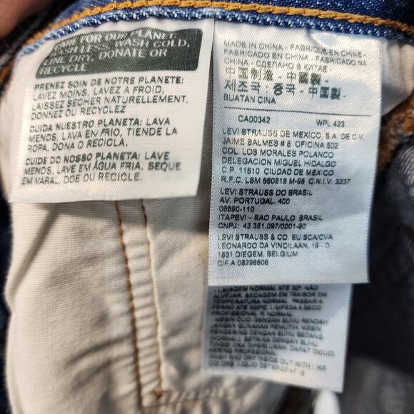 Levis 501 High Rise Cutoff Denim Shorts Size 27" Distressed Ripped 100% Cotton - Picture 11 of 12